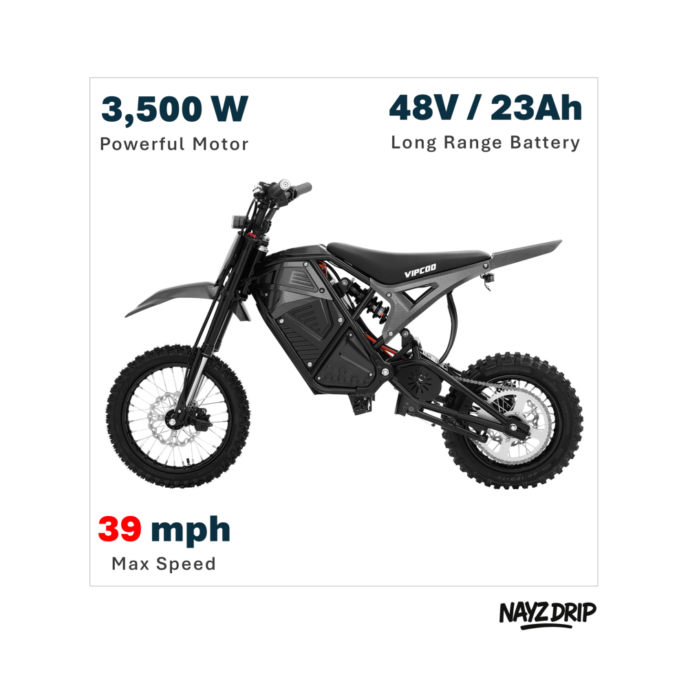Vipcoo H3 Black Edition electric dirt bike