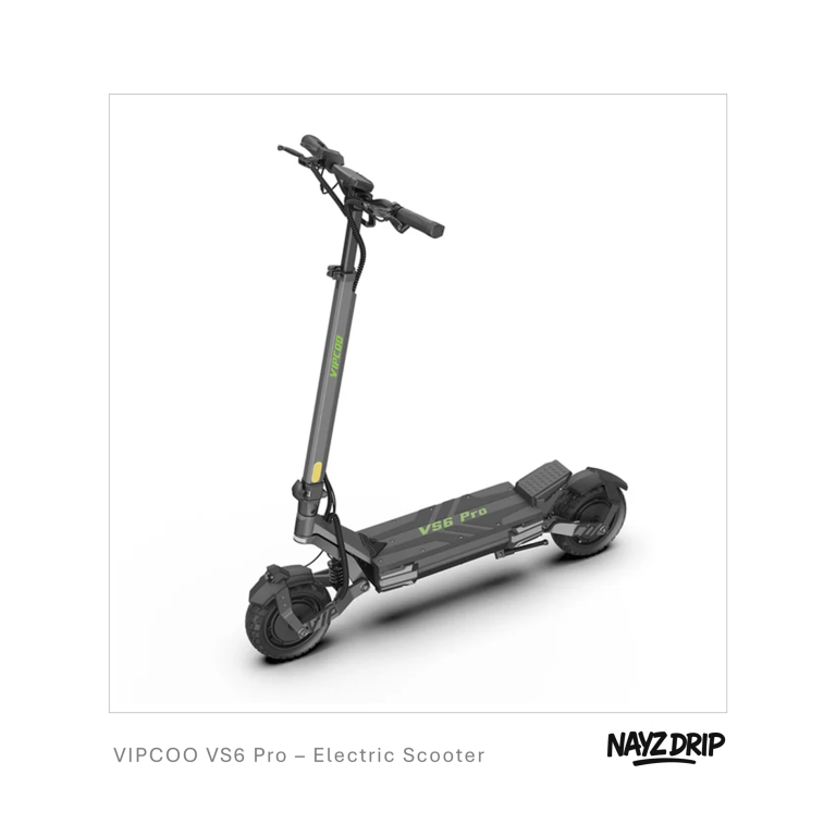 vipcoo vs6 pro. fast 2400w dual motor electric scooter
