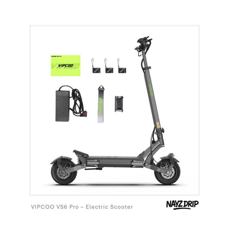 vipcoo vs6 pro. fast 2400w dual motor electric scooter