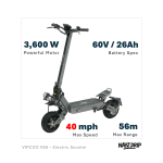 vipcoo vs9 electric scooter – powerful 3,600w urban performance