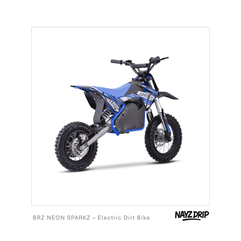 brz neon sparkz electric dirt bike – ultimate 48v 1200w kids off road bike